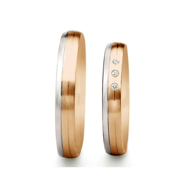 Fedi Nuziali Bergman & Gary - Oro Rosa e Bianco 18kt - 3