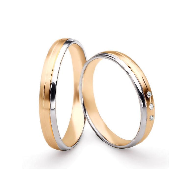 Fedi Nuziali Bergman & Gary - Oro Rosa e Bianco 18kt - 1