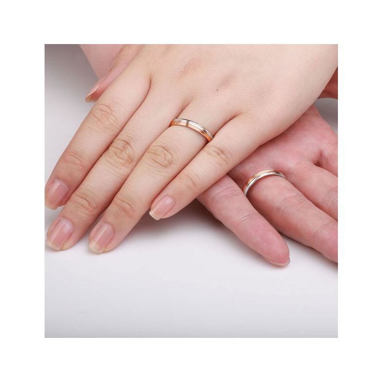 Fedi Nuziali Bergman & Gary - Oro Rosa e Bianco 18kt - 2