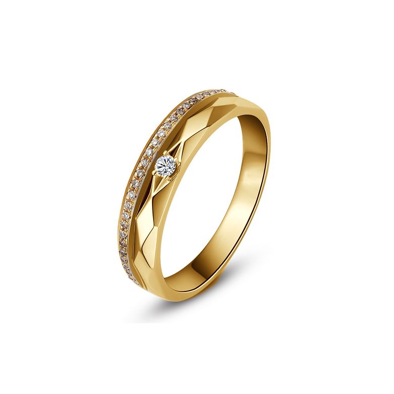 Fede Nuziale da Donna Chira - Oro Giallo e Rosa - 2