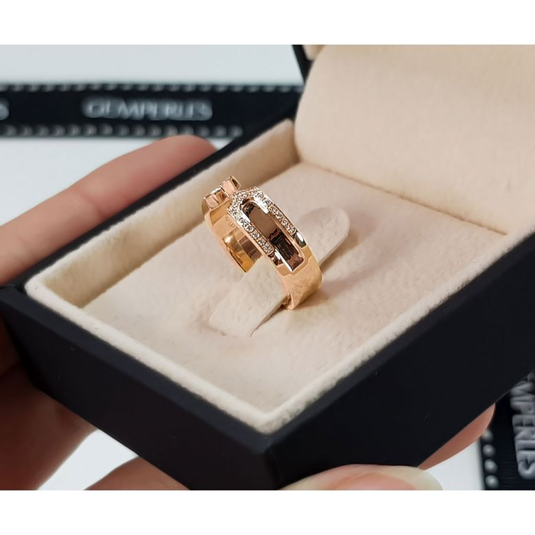 Fedi Nuziali Otsara & Sinatra  - Oro Rosa 18kt, Diamanti - 3