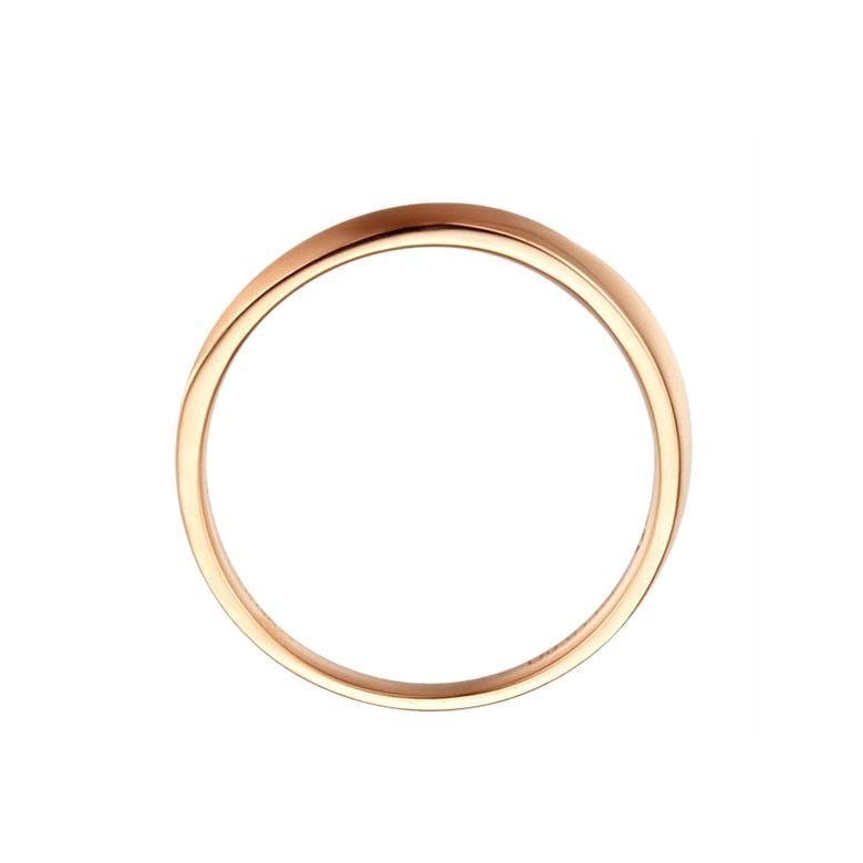 Fede Nuziale da Uomo Quinto - Oro Rosa e Diamante Interno - 5