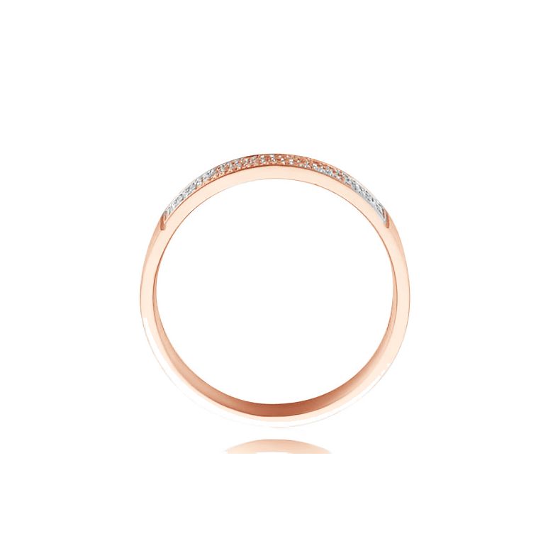 Fede Nuziale Jaq - Anello Donna Oro Rosa Lucido - 4