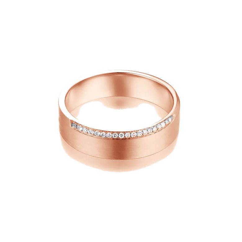 Fede Nuziale Clizia - Oro Rosa Spazzolato - 3
