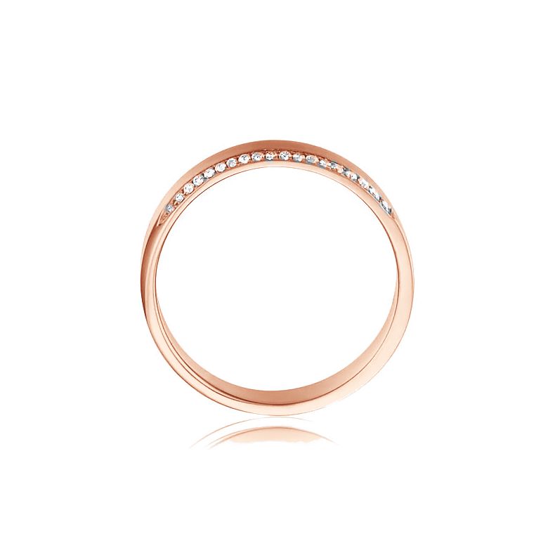 Fede Nuziale Clizia - Oro Rosa Spazzolato - 4