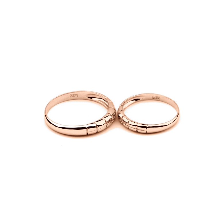 Fede Nuziale per Uomo Spencer - Oro Rosa e Diamante Solitario - 2
