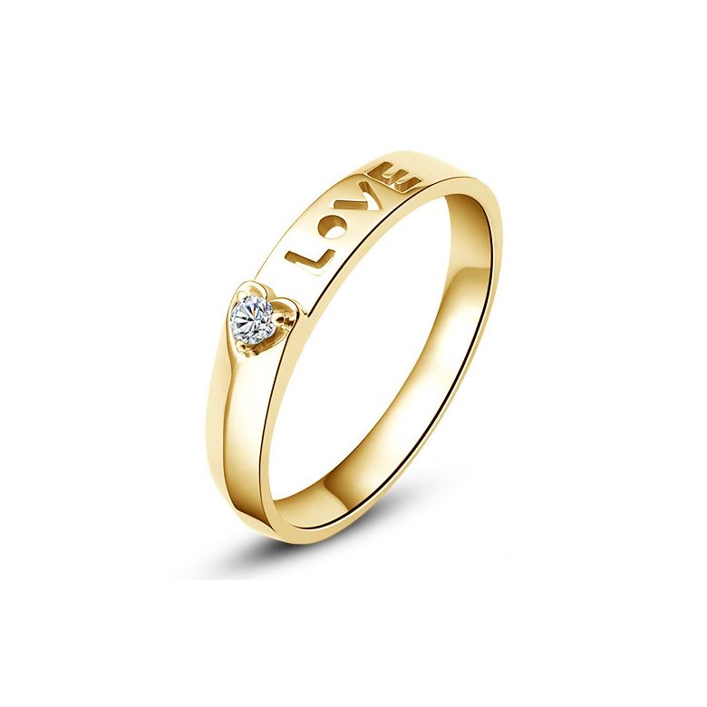 Fede Donna - Oro giallo 2.37gr - Diamante 0.040ct - 1