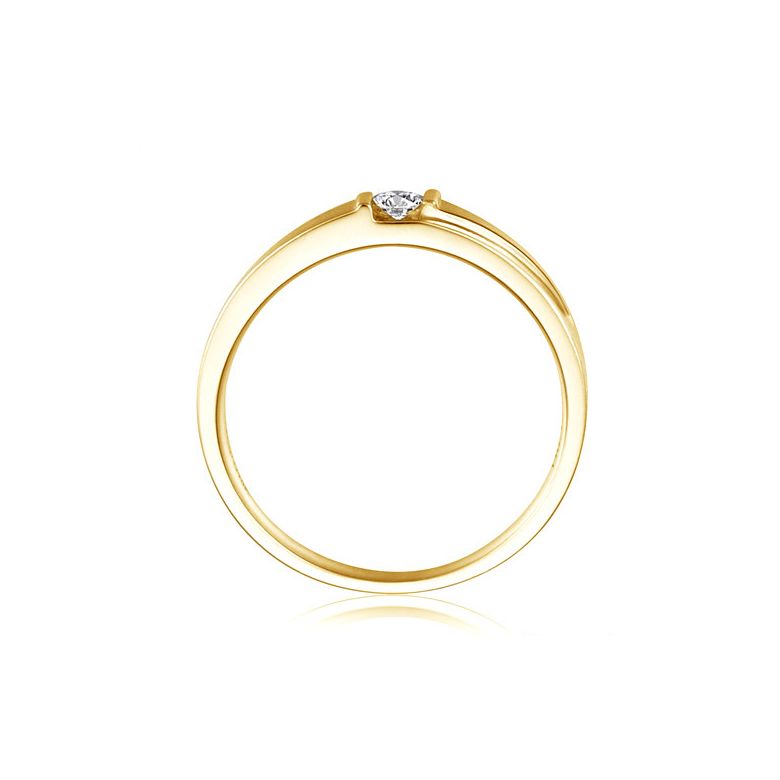 Fede Nuziale da Uomo Révolte - Oro Giallo, Diamante - 2