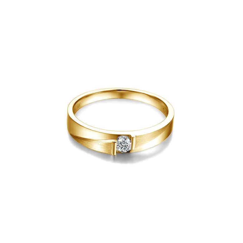 Coppia di Fedi Nuziali Chanson d’Automne & Révolte - Oro Giallo, Diamante - 2