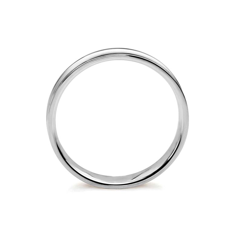 Fede nuziale Donna platino e diamante - Incurvation précieuse - 3
