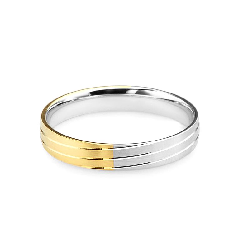 Fede Uomo - 2 Ori 4.00gr - Diamanti 0.018ct - 3