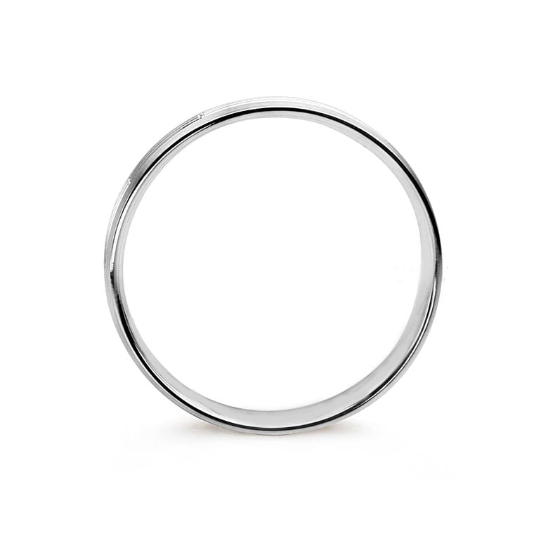 Fede nuziale Uomo in Oro bianco 18ct | Con te - 4