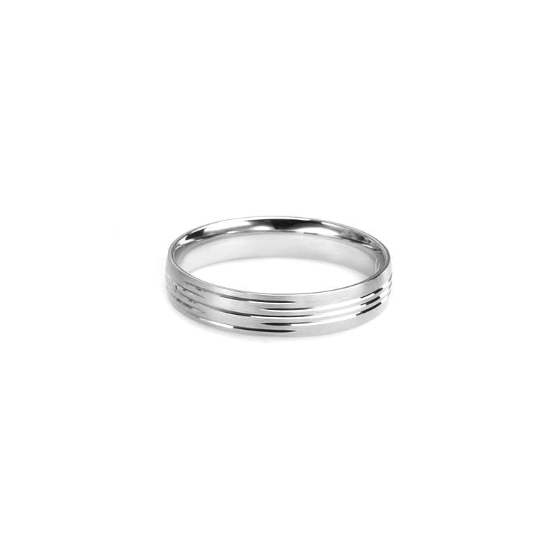 Fede nuziale Uomo in Oro bianco 18ct | Con te - 1