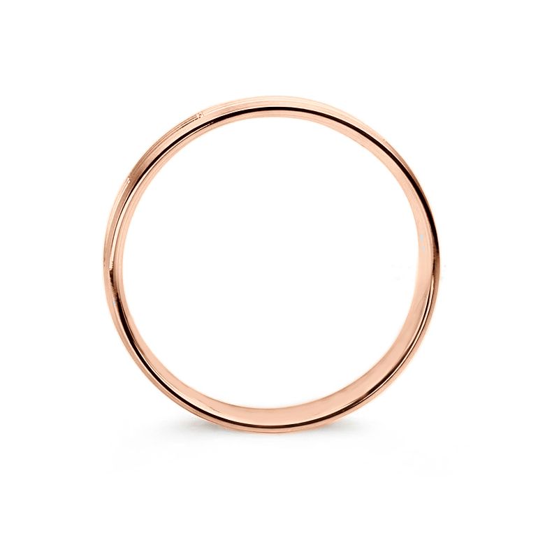 Fede nuziale Uomo in Oro rosa 18ct | Une vie avec toi - 4