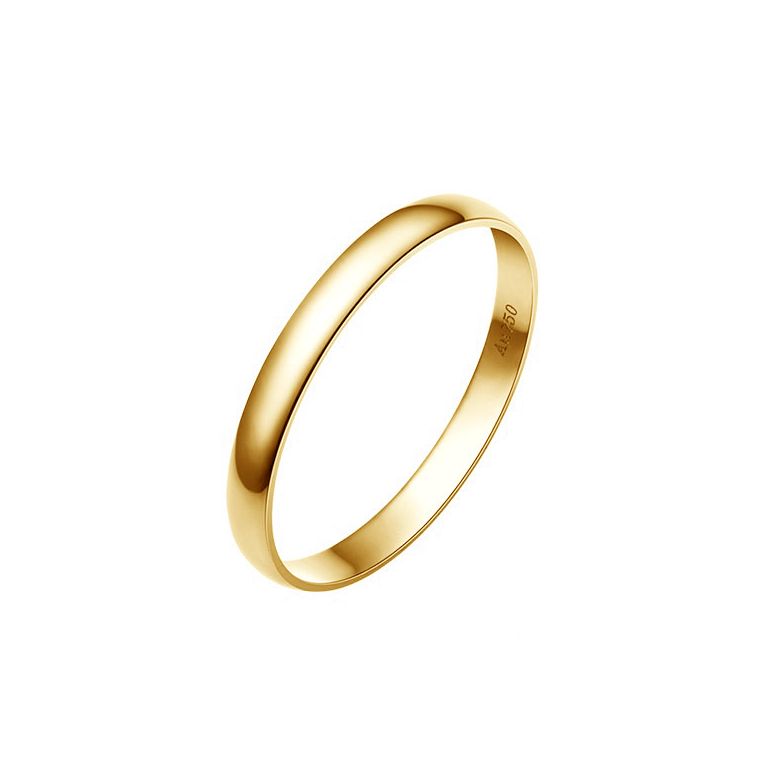 Fede Nuziale Classica Allan Oro Giallo - Matrimonio Uomo - 1