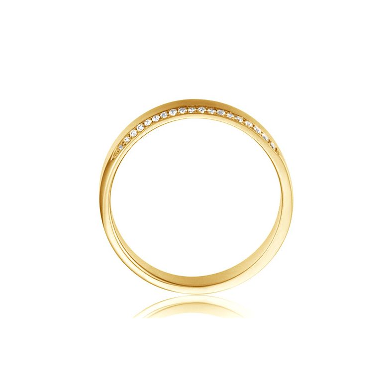 Fede Nuziale Prielle - Oro Giallo Spazzolato - 3