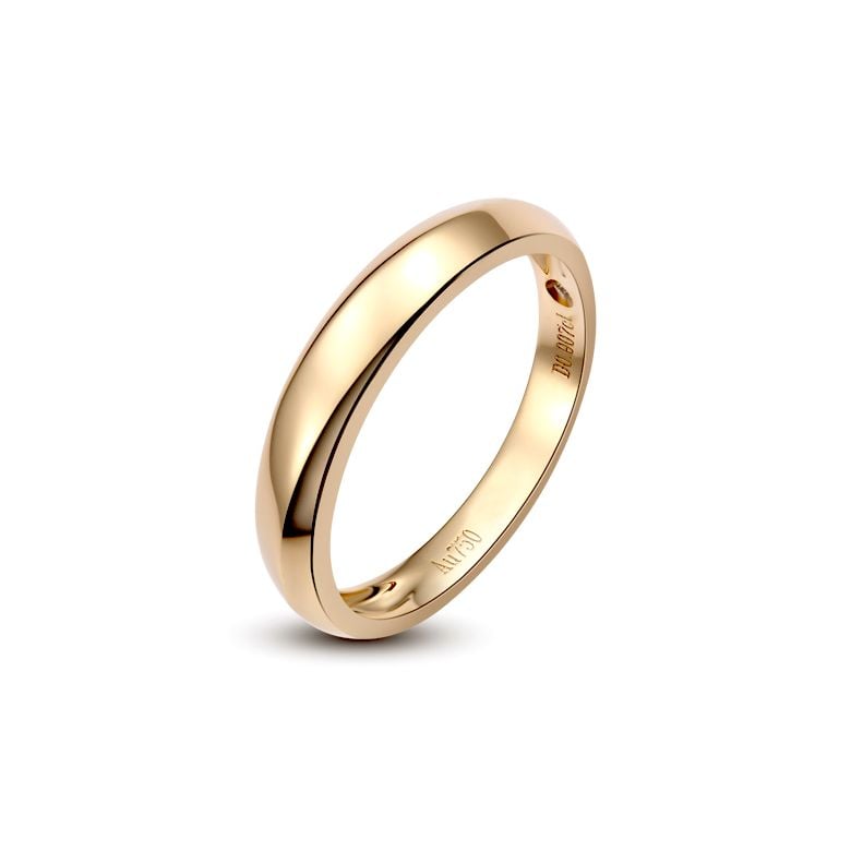 Fede nuziale Uomo. Oro giallo. Diamante 0.007ct | Dominik - 1