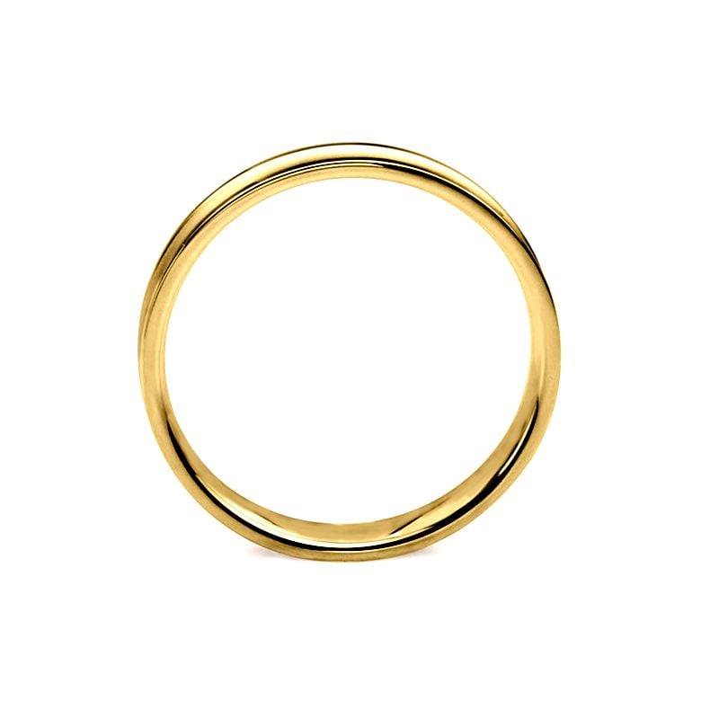 Fede nuziale Donna in oro giallo e diamante - Incurvation précieuse - 3