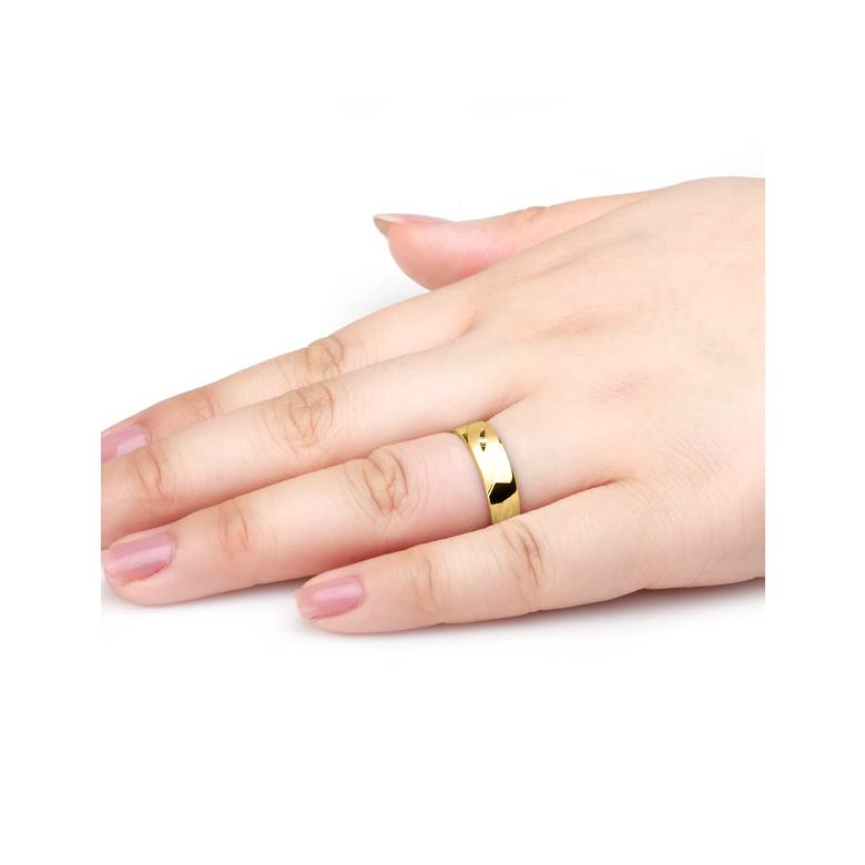 Fede Uomo - Oro giallo 5.80gr - Diamante 0.01ct - Rodrigo - 3