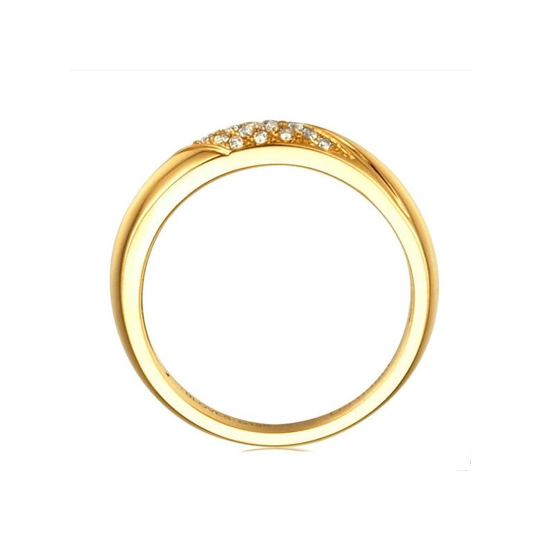 Fede Nuziale da Donna Attorno A Me - Fedina Oro Giallo, Diamante - 6