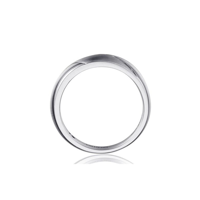 Fede Nuziale da Uomo Attorno A Me - Fedina Oro Bianco, Diamante - 4