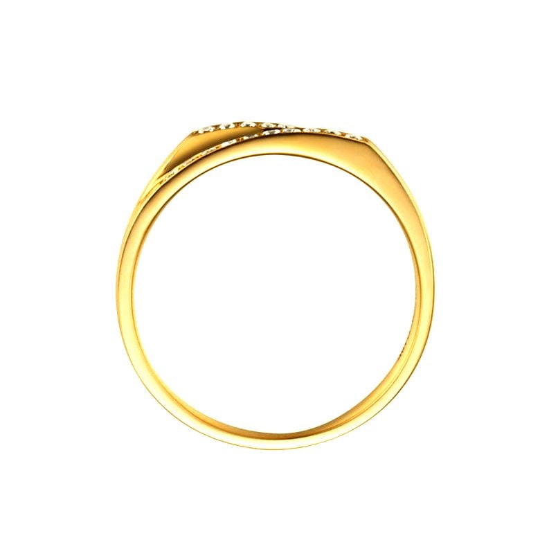 Fede Donna - Oro giallo 2.60gr - Diamanti 0.095ct - 5