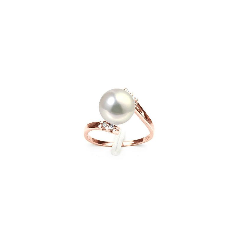 Anello Cyrano - Oro Rosa 18kt e Perla d'Acqua Dolce - 1