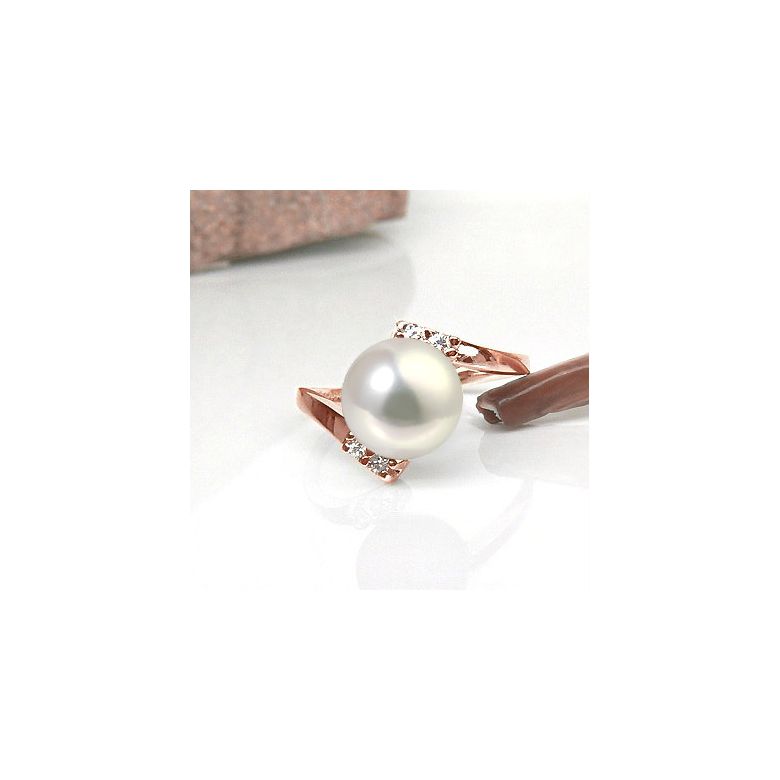 Anello Cyrano - Oro Rosa 18kt e Perla d'Acqua Dolce - 2