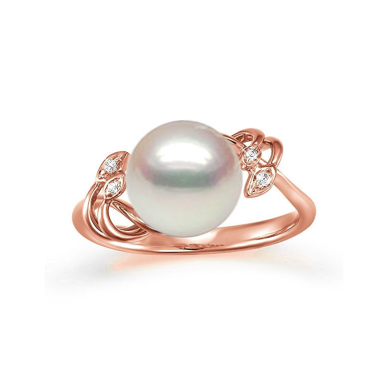 Anello Calisto - Oro Rosa 18kt e Perla d'Acqua Dolce - 2