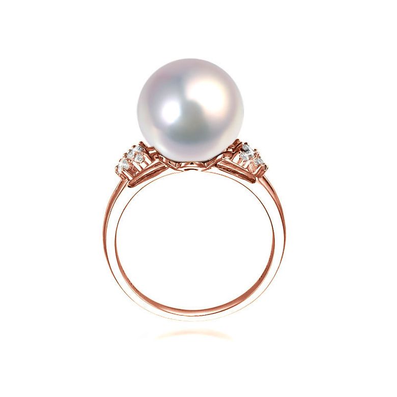 Anello Alexandrie - Oro Rosa, Perla d'Acqua Dolce - 2