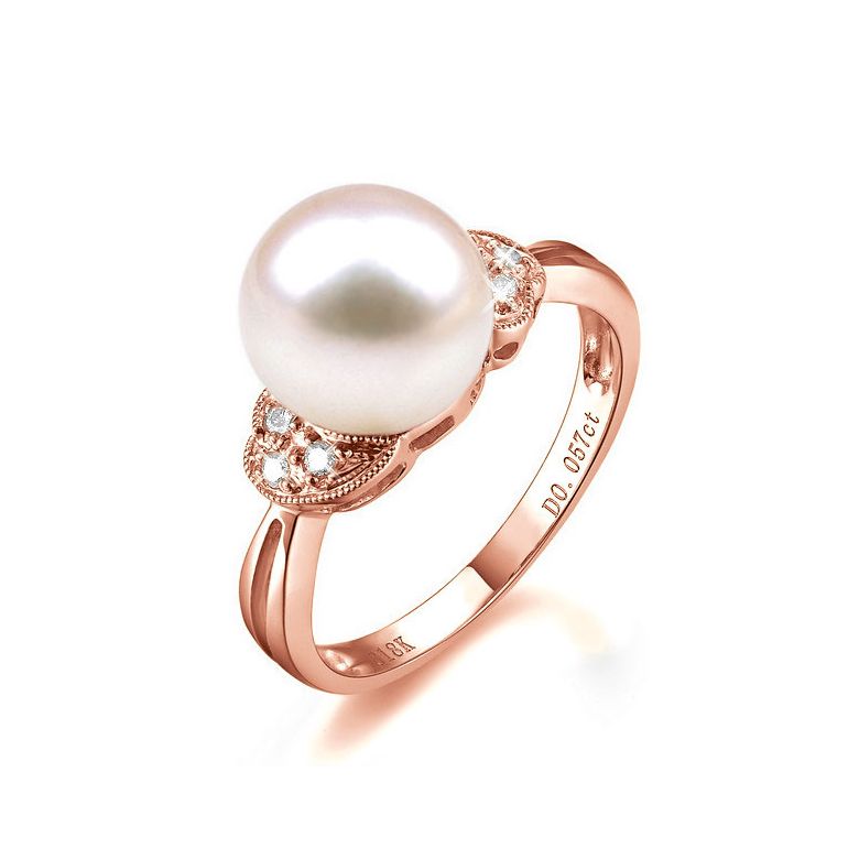 Anello Heureux Stratagème - Oro Rosa 18kt e Perla d'Acqua Dolce - 1
