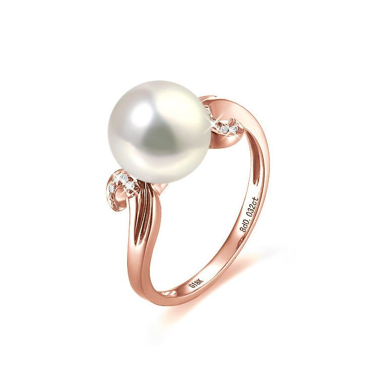 Anello Music Hall - Oro Rosa 18kt e Perla d'Acqua Dolce - 1