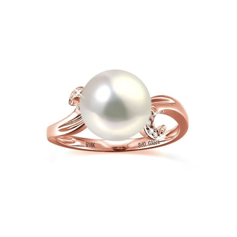 Anello Music Hall - Oro Rosa 18kt e Perla d'Acqua Dolce - 2
