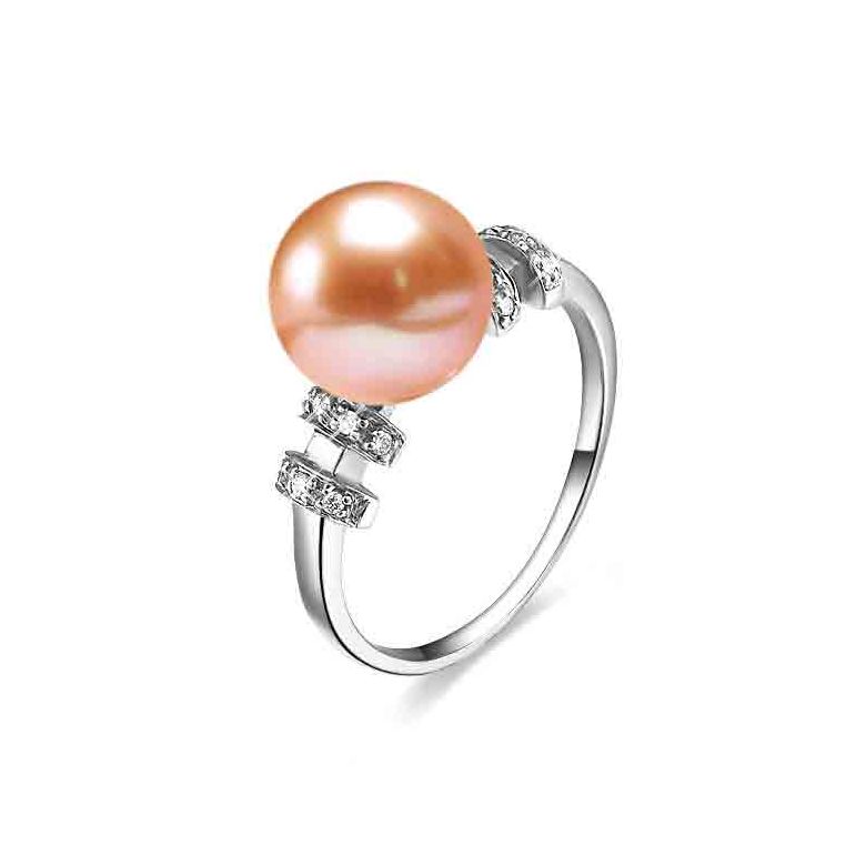 Anello Rigoletto - Oro Bianco 18kt e Perla d'Acqua Dolce - 4