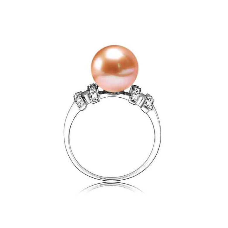 Anello Rigoletto - Oro Bianco 18kt e Perla d'Acqua Dolce - 6
