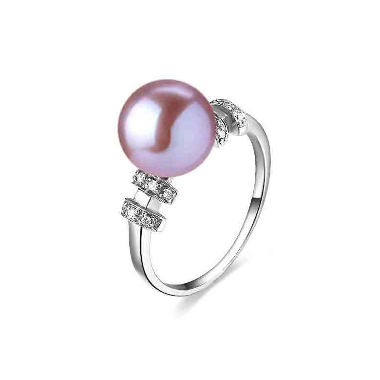 Anello Rigoletto - Oro Bianco 18kt e Perla d'Acqua Dolce - 7