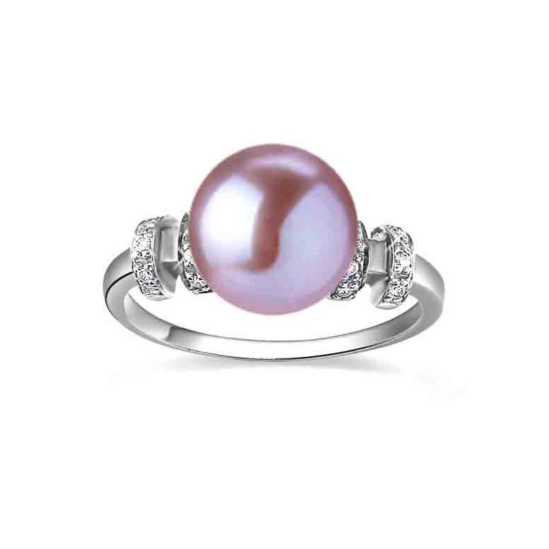 Anello Rigoletto - Oro Bianco 18kt e Perla d'Acqua Dolce - 8
