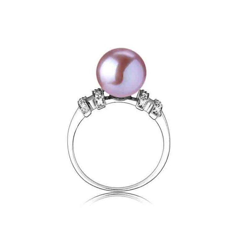 Anello Rigoletto - Oro Bianco 18kt e Perla d'Acqua Dolce - 9