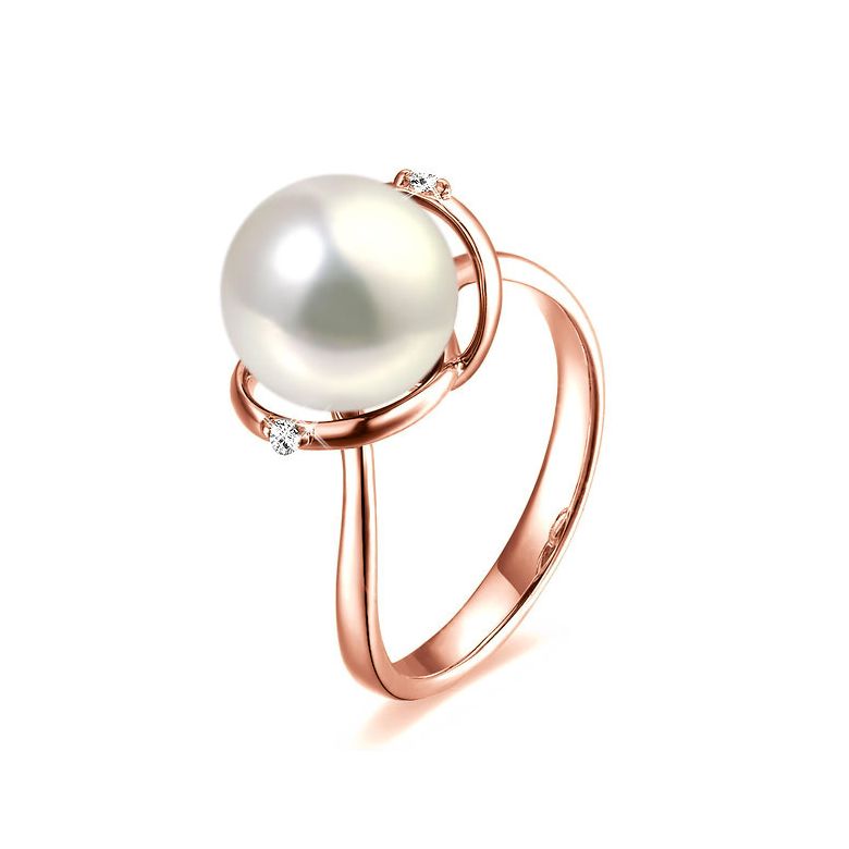 Anello La Joconde - Oro Rosa 18kt e Perla d'Acqua Dolce - 1
