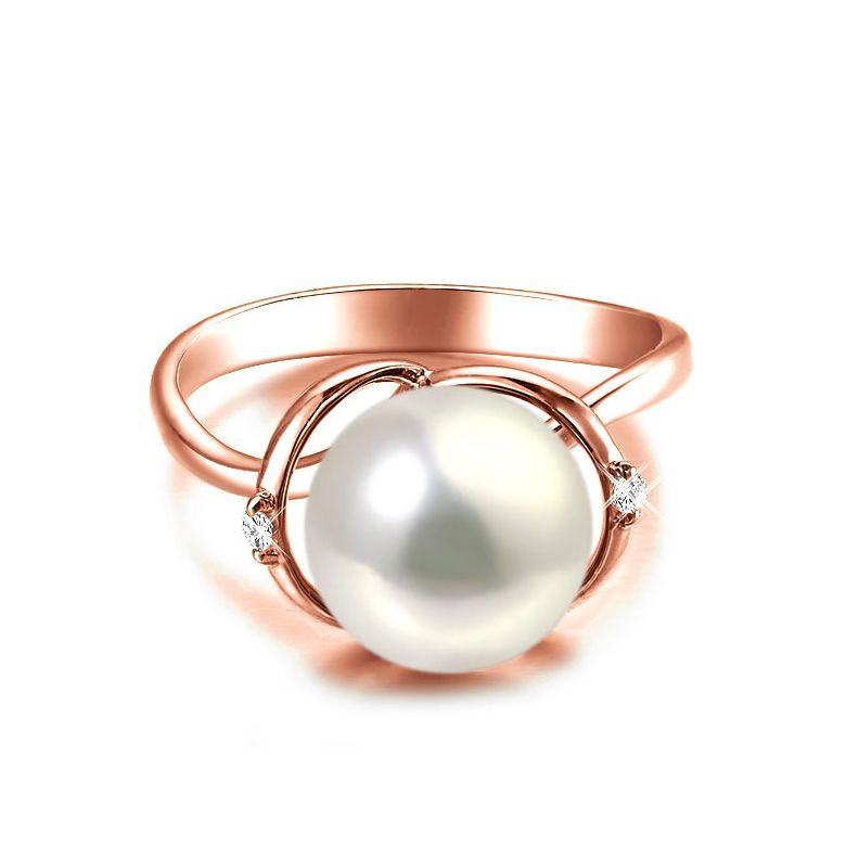 Anello La Joconde - Oro Rosa 18kt e Perla d'Acqua Dolce - 2