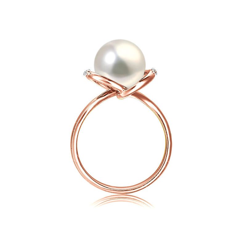 Anello La Joconde - Oro Rosa 18kt e Perla d'Acqua Dolce - 3