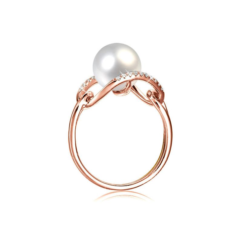 Anello À l'Unisson - Oro Rosa, Perla d'Acqua Dolce - 2