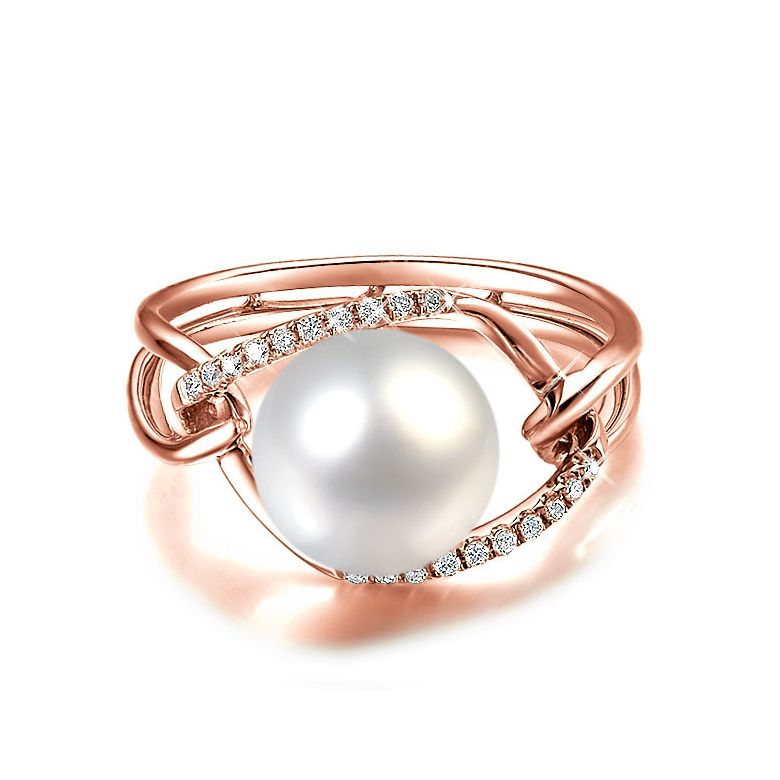 Anello À l'Unisson - Oro Rosa, Perla d'Acqua Dolce - 3