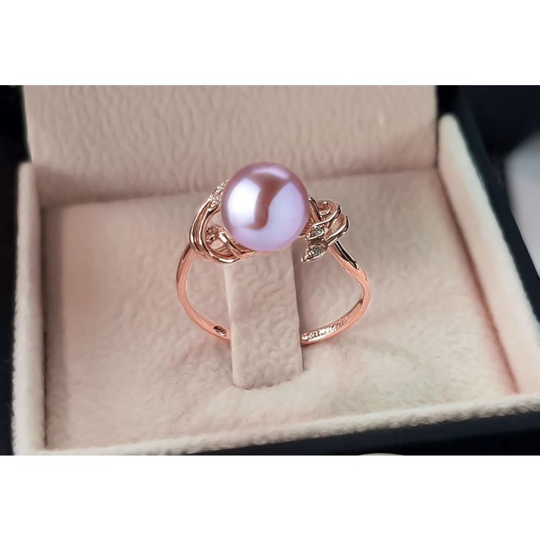 Anello Calisto - Oro Rosa 18kt e Perla d'Acqua Dolce - 2