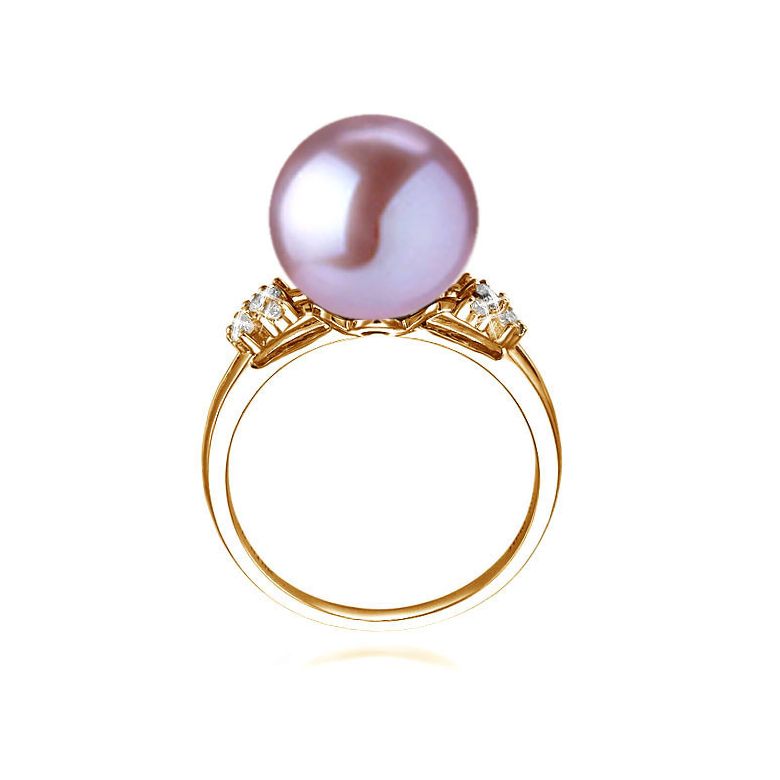 Anello Alexandrie - Oro Giallo, Perla d'Acqua Dolce - 3