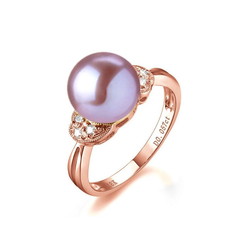 Anello Heureux Stratagème - Oro Rosa 18kt e Perla d'Acqua Dolce - 1