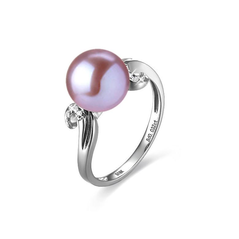 Anello Music Hall - Oro Bianco 18kt e Perla d'Acqua Dolce - 1