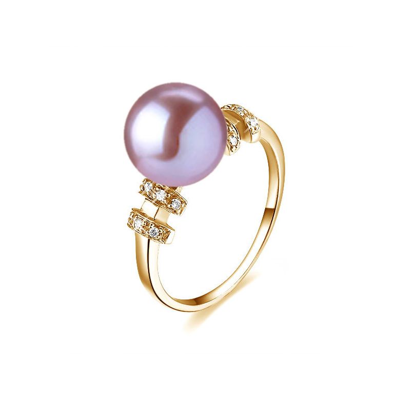 Anello Rigoletto - Oro Giallo 18kt e Perla d'Acqua Dolce - 1