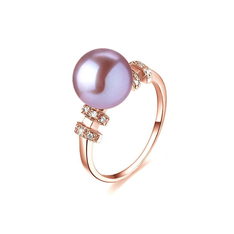 Anello Rigoletto - Oro Rosa 18kt e Perla d'Acqua Dolce - 1