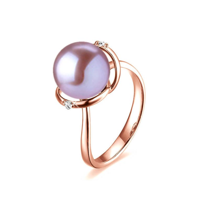 Anello La Joconde - Oro Rosa 18kt e Perla d'Acqua Dolce - 1